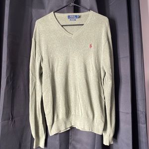 Polo V-Neck Sweater , Medium
